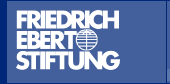 Das Logo der Friedrich-Ebert-Stiftung, Name in drei Zeilen, mit Weltkugel. Link zur Hauptseite der FES.