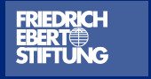 Das Logo der Friedrich-Ebert-Stiftung, Name in drei Zeilen, mit Weltkugel. Link zur Hauptseite der FES.