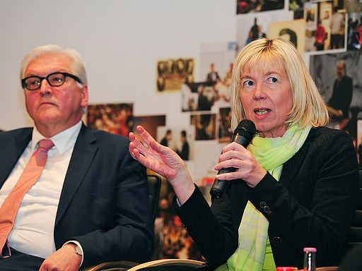 Ahnen & Steinmeier auf dem Podium