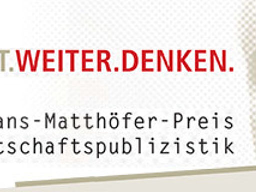 Hans-Matthöfer-Preis für Wirtschaftspublizistik