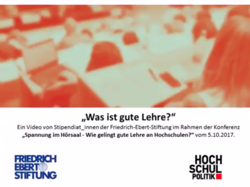 FES-Stipendiat_innen: "Was ist gute Lehre?"