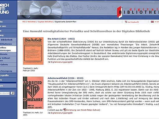 Weitere digitalisierte Zeitschriften