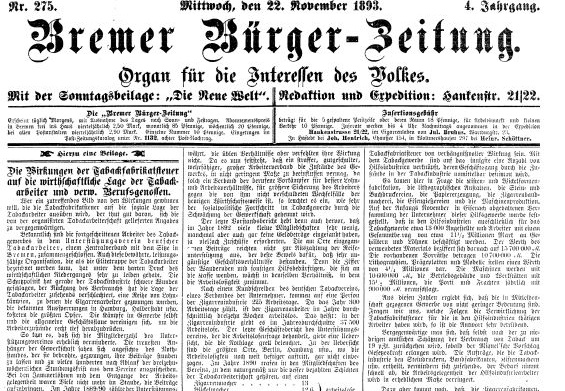 Bremer Bürger Zeitung 