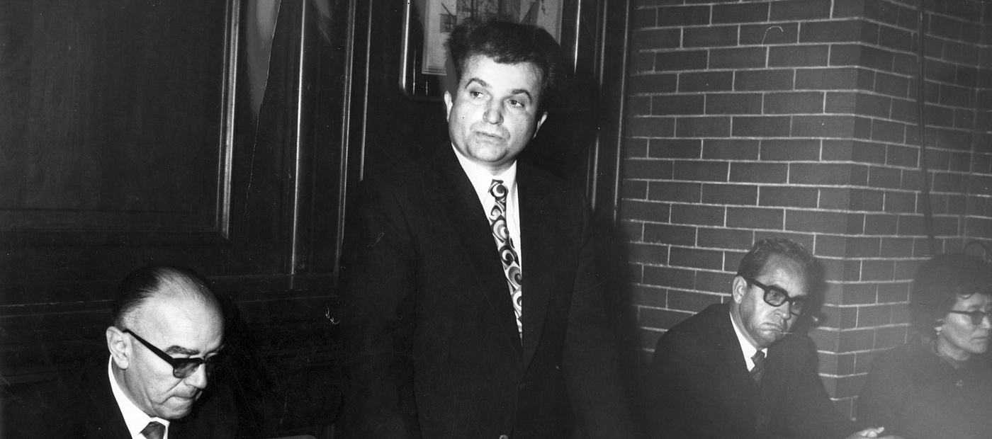 Dieter Koniecki (l.) bei einem Seminar zu Massenmedien und Erwachsenenbildung in Mexiko, 1972.