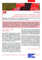 Flucht und Schule - Integration von geflüchteten Kindern und Jugendlichen