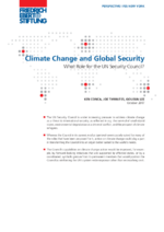 Climate change and global security