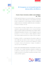 El Congreso en la transformación democrática de México