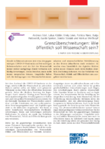 Grenzüberschreitungen : Wie öffentlich soll Wissenschaft sein?