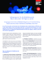 Sofortprogramm für die Mobilitätswende: Was in den ersten 100 Tagen zu tun ist