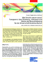Wer forscht warum wozu?